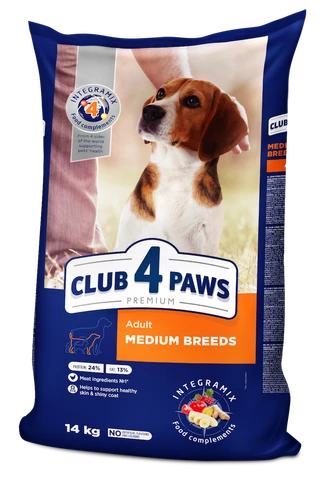 Клуб 4 Лапи Adult Medium Breeds - cухий корм для дорослих собак середніх порід