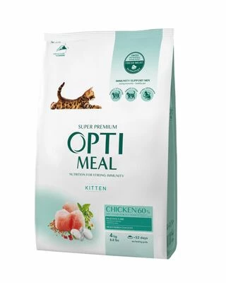 Optimeal Kitten Chicken - сухий корм з куркою для кошенят