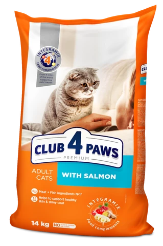 Клуб 4 Лапи Adult Cats Salmon - сухий корм з лососем для дорослих котів