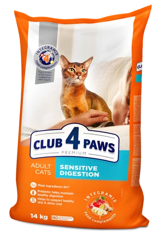 Клуб 4 Лапи Adult Cats Sensitive Digestion - сухий корм для котів з чутливим травленням