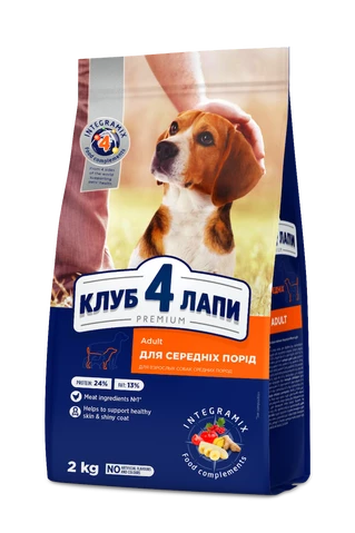 Клуб 4 Лапи Adult Medium Breeds - cухий корм для дорослих собак середніх порід