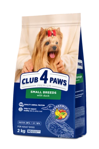 Клуб 4 Лапи Adult Small Breeds Duck - сухий корм з качкою для дорослих собак малих порід
